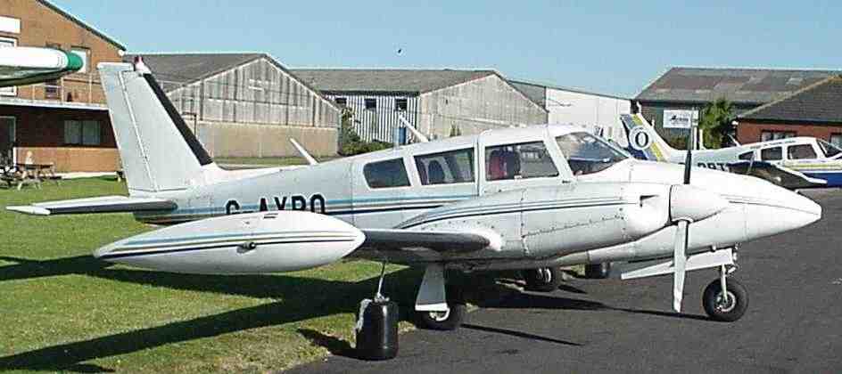 G-AXRO a Piper PA30 at Gloucester